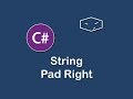 string pad right in c#