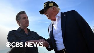 Newsom welcomes Trump to Los Angeles to survey wildfire damage