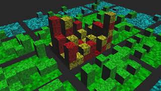Cube Stack Grid - threejs examples