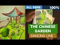 Dancing Line - The Chinese Garden 100% Completed - All 10/10 Gems 3/3 Crowns | SHAvibe