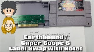 Earthbound / Super Scope 6 Label Swap with Note Inside? #CUPodcast