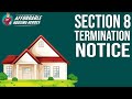 Section 8 Termination Notice - Affordable Housing Heroes