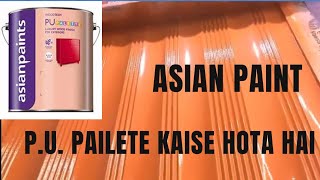 Asian pints PU pailat | Kese hota he in Hindi | How to apply Asian paints PU Palette