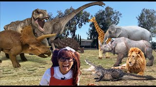 Dinosaurs and Animals for Kids | Soso Brings Her Dinosaurs and Animal Toys to Life!