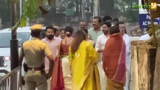 Suresh Gopi Daughter Marriage Mammootty Mohanlal Family at Guruvayur Temple