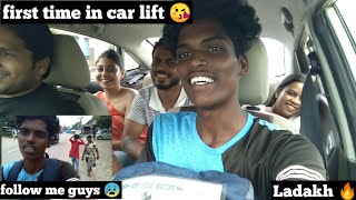 i am first time car lift 🙏 walk and lift 😲 budget 4000 only solo Ladakh trip ep 12 tamil