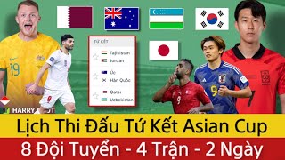 🛑Lịch Thi Đấu 4 Trận Tứ Kết Asian Cup 2023 | 8 Đội 4 Trận Đá 2 ngày, Dự Đoán 4 Đội Vào Bán Kết
