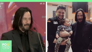 O belo gesto de Keanu com uma fã durante uma entrevista | Positivo