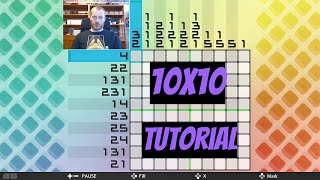 How to solve a Picross puzzle (10x10)