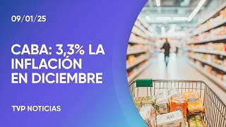 Se dieron a conocer los números de la inflación en la Ciudad de Buenos Aires durante diciembre