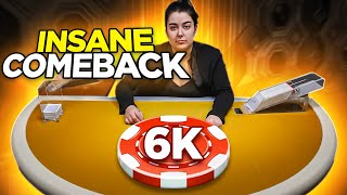 MY MOST INSANE COMEBACK ON VIP BLACKJACK!