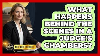 What Happens Behind The Scenes In A Judge's Chambers? - Courtroom Chronicles