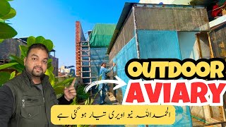 New outdoor aviary work in progress || Exotic finches setup in Gujranwala