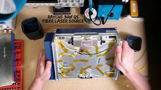 A Quick Look Inside of a Raycus 30w Qs Fiber Laser Source !!