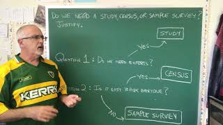 Study, Census or Sample Survey?