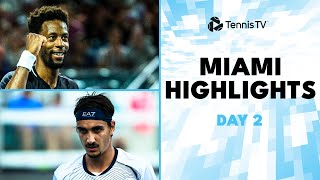 Monfils Faces Lajovic; Sonego, Auger-Aliassime In Action | Miami 2024 Day 2 HIghlights