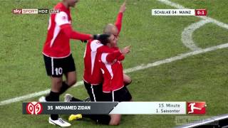 FSV Mainz Vs Schalke 04 - Mo Zidan Tore -