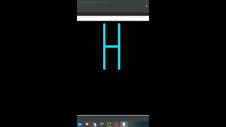 "H" alphabet (#8) | Draw "D" alphabet in python by using turtle | #coding #python #turtle #H