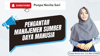 Pengantar Manajemen Sumber Daya Manusia dalam Mata Kuliah Manajemen Sumber Daya Manusia