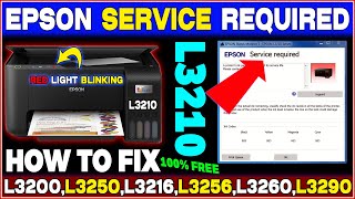 Ink pad problem Epson L3210 // Epson L3210 ink pad reset  || Epson Service Required #resetprinter