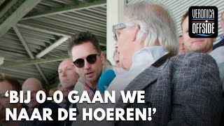Tom Staal op bezoek bij Emmen-Groningen: 'Als het 0-0 blijft, gaan we naar de hoeren!'