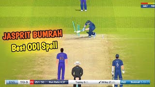 Jasprit Bumrah Best Bowling 6 wickets Vs England | 1st ODI-IND Vs ENG