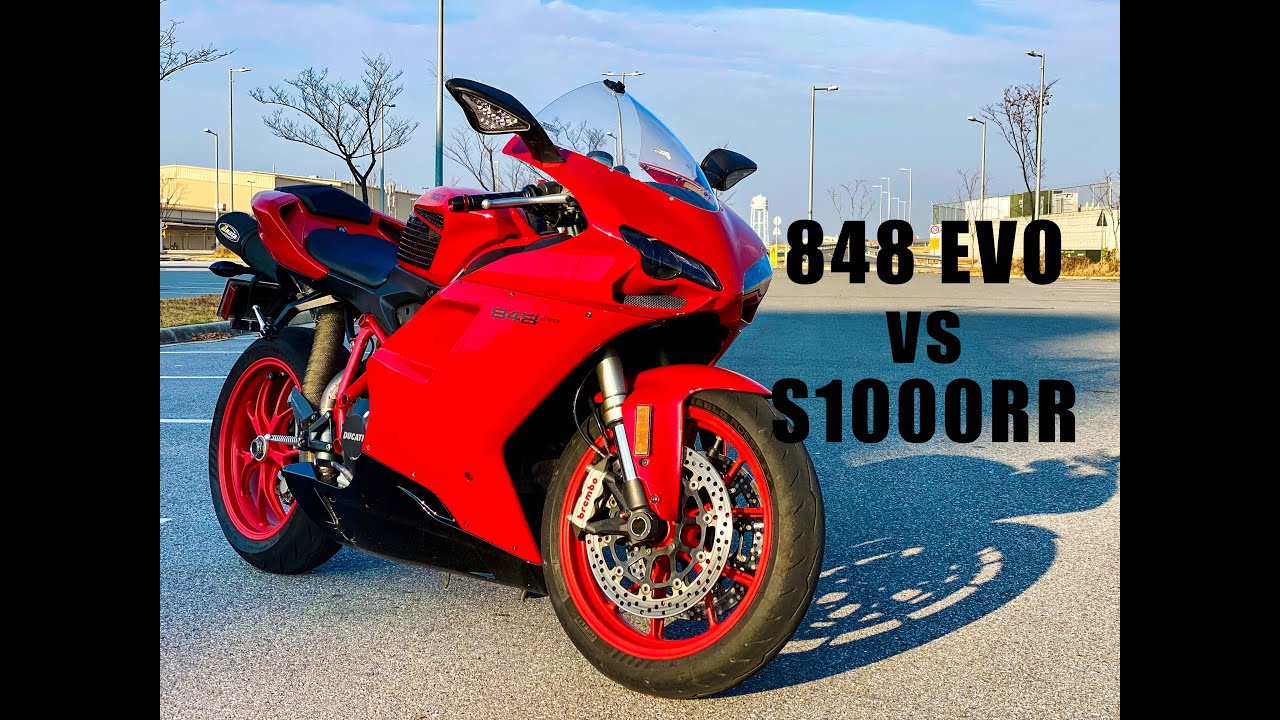 NO WAY! - Ducati 848 Evo Vs BMW S1000RR - YouTube