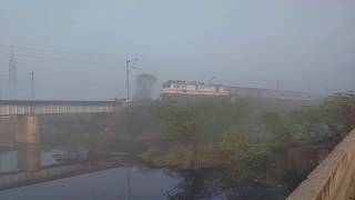 12004 New Delhi - Lucknow Shatabdi Express on a Foggy Morning!!!!!