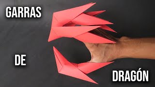 Como Hacer unas Garras de Dragón de Papel | Garras de Origami | Paper Dragon Claws