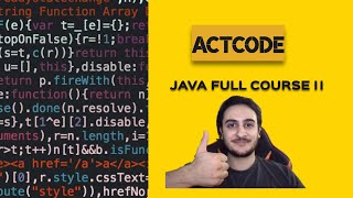 Java Full Course II | Object Oriented Programming