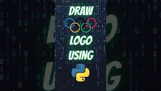 Draw Olympics Logo using Python Turtle #shorts #python #pythonturtle #olympics #pythonshorts