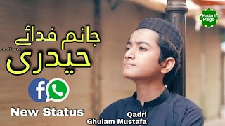 Janam Fida e Haideri | Ghulam Mustafa Qadri New Whatsapp Status | Maula Ali Status