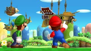 New Super Mario Bros U Deluxe 100% World 1 All Star Coins Walkthrough - Nintendo Switch