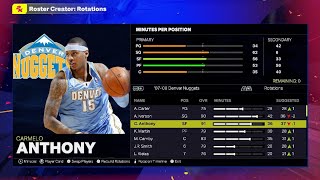 NBA 2K25: Denver Nuggets 2007-08 classic team