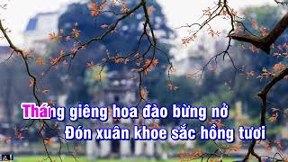 HÀ NỘI 12 MÙA HOA - KARAOKE beat chuẩn Tone nữ