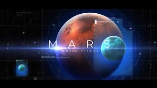 Mars Movie Titles After Effects Templates