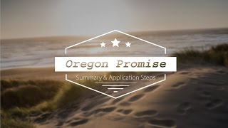 Oregon Promise Tutorial