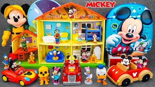 Satisfying with Unboxing Disney Mickey Mouse Happy Yellow House | Playtime to Bedtime House Playset