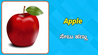 Pictures and Words, ಚಿತ್ರಗಳು ಮತ್ತು ಪದಗಳು, English and Kannada Words,