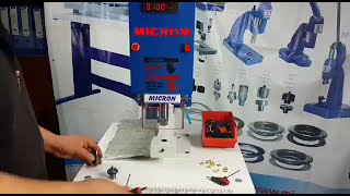 Installing Industrial Dies onto the MICRON MC-20 Fastener Attaching Machine