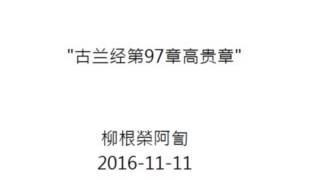 2016-11-11 柳根榮阿訇 \