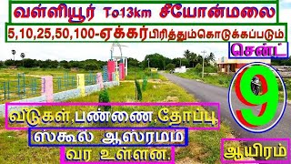 வள்ளியூர் To13km சீயோன் 2,5,10,25 ஏக்கர்சென்ட் 9 ஆயிரம்ஊரோடு.வீடு-809-022.05.02 #home #property #JJJ