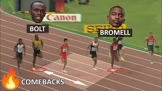 THE GREATEST COMEBACK WINS IN 100M & 200M HISTORY