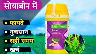 BASF PRIAXOR FUNGICIDE | सोयाबिन में प्रायक्सर कब डाले | kissan ki raay