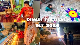 Diwali festival 🪔 with mohalla khoob celebrate kia #indianfestival #hindufestival #viralvideo #india