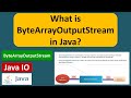 What is ByteArrayOutputStream in Java? | Java IO | Java Tutorial
