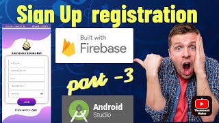 💥 How to login and Registration using Firebase || Store Data in firebase || android studio