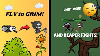 EvoWorld.io - Crazy Fly to Grim + reaper fights