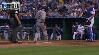 HOU@KC: Aoki scores from third on Hammel's balk