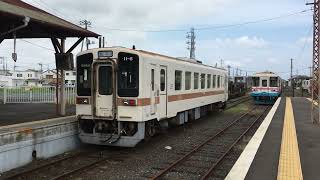 ひたちなか海浜鉄道　キハ11形　キハ11-6　勝田行き　那珂湊駅発車